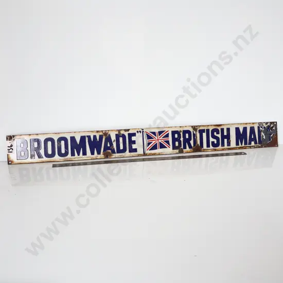 Broomwade British Made Enamel Sign