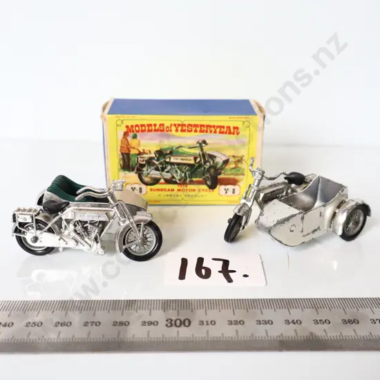 Models of Yesteryear Sunbeam Motorcycle & Sidecar Set