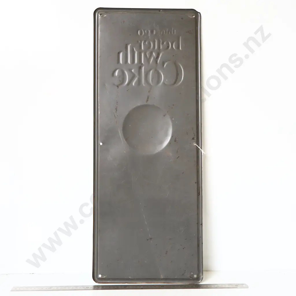 Coca-Cola Things Go Better With Coke Tin Sign Image 1++