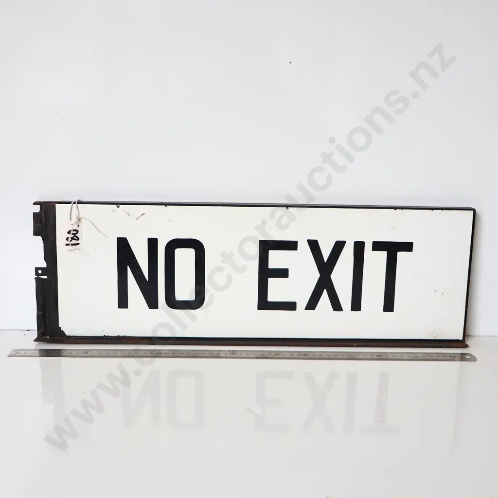 No Exit Enamel Street Sign Image 1++