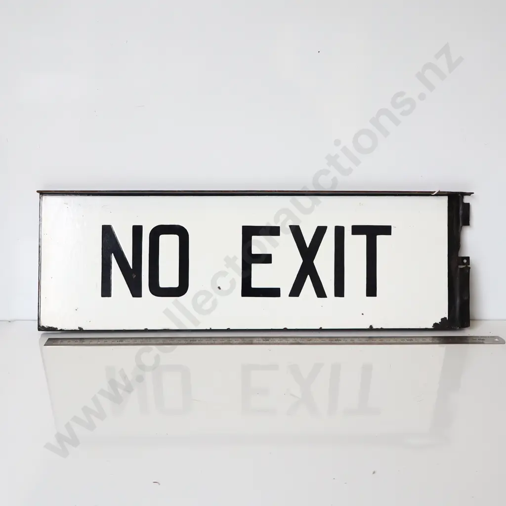 No Exit Enamel Street Sign Image 1++