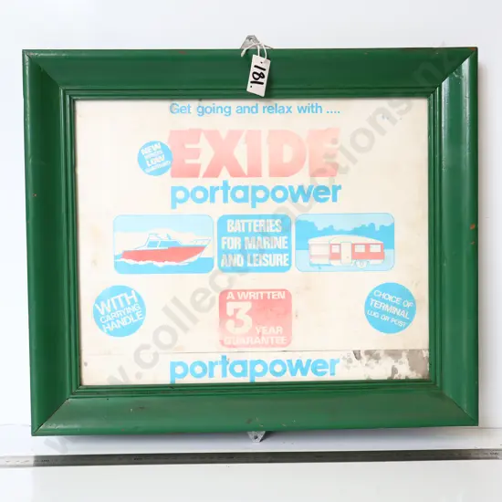 Exide Portapower Advertising Display Sign