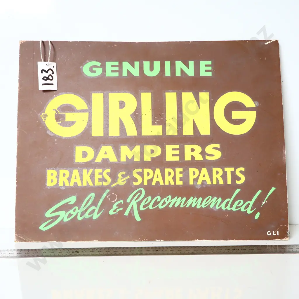 Genuine Girling Dampers Advertising Sign Image 1++