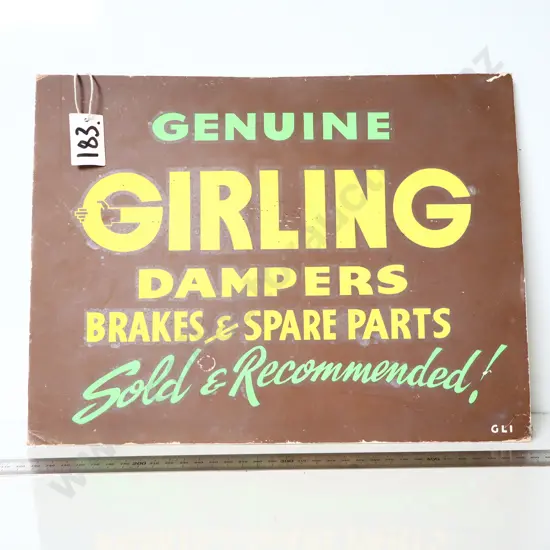 Genuine Girling Dampers Advertising Sign