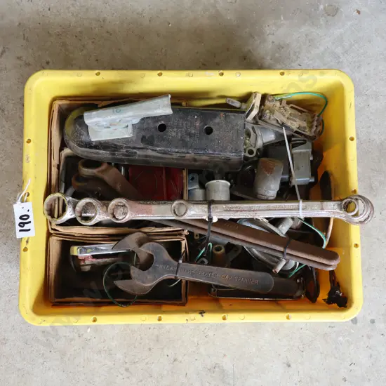 Mixed Automotive Tools & Parts Crate