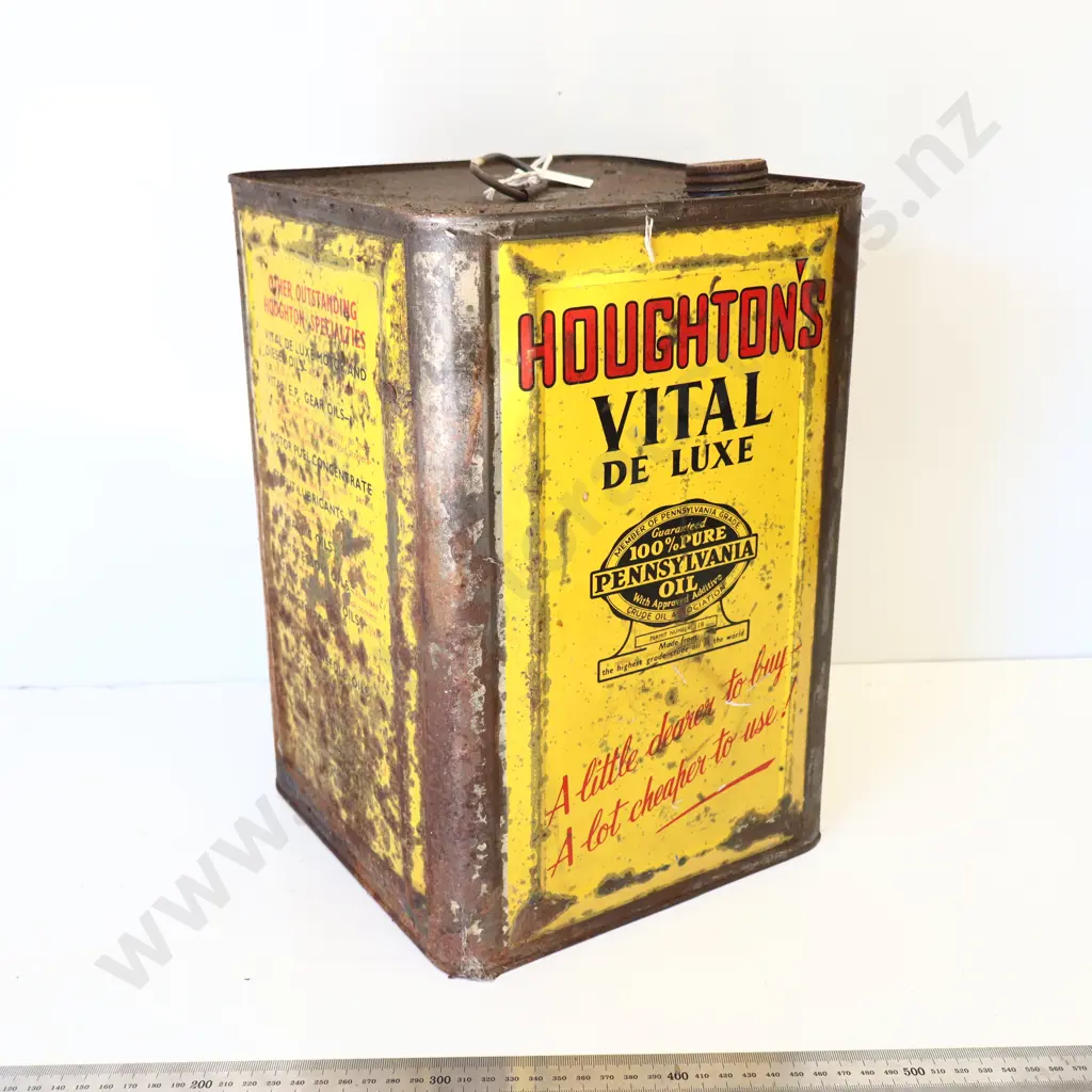 Houghtons Vital De Luxe Motor Oil Tin Image 1++