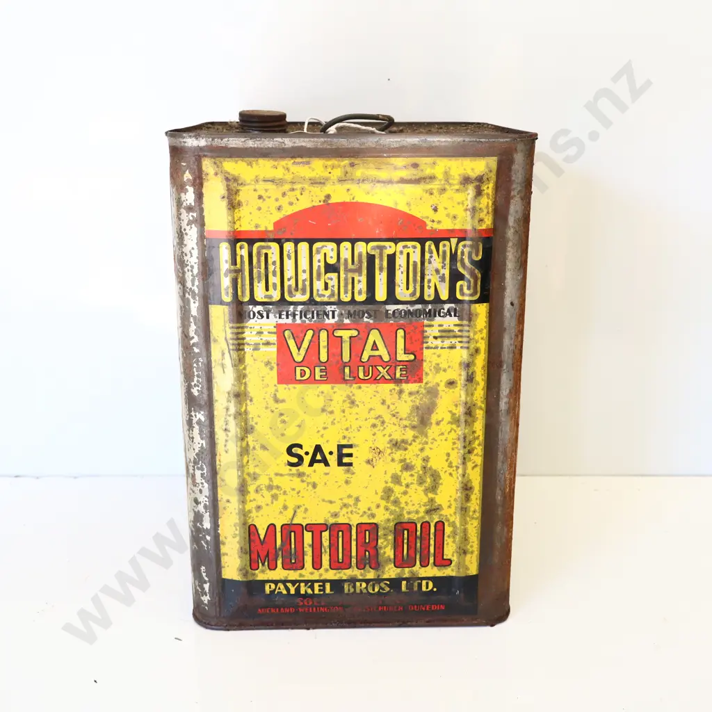 Houghtons Vital De Luxe Motor Oil Tin Image 1++