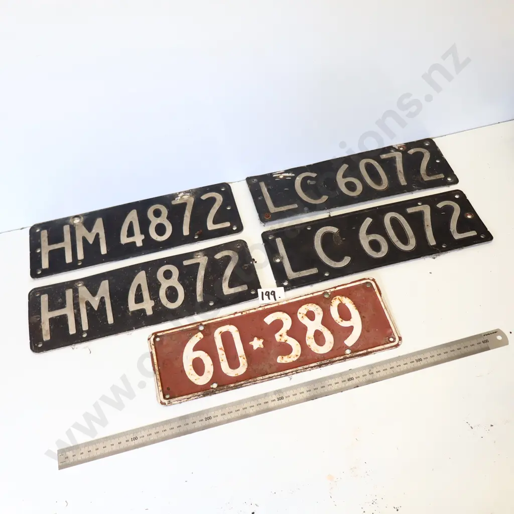 Mixed Vintage Number Plates Lot Image 1++
