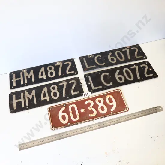 Mixed Vintage Number Plates Lot