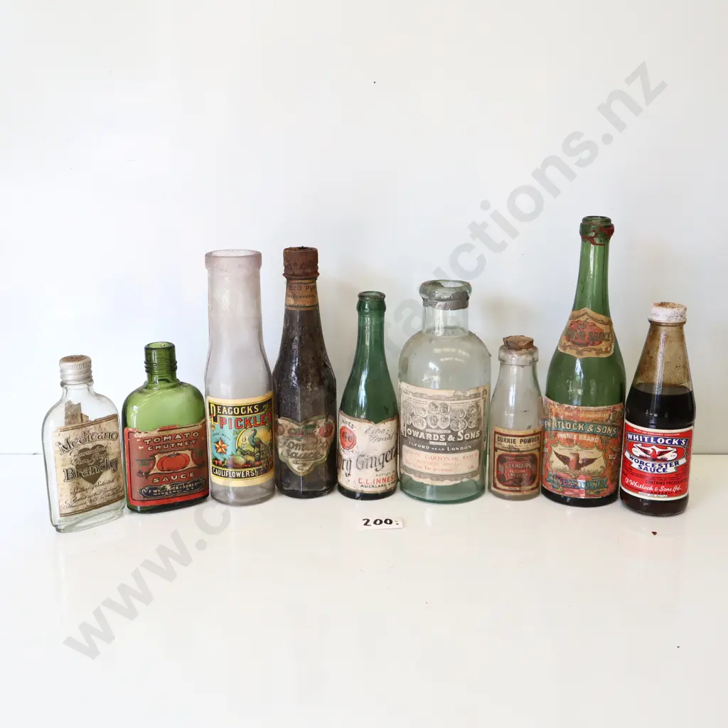 Assorted Vintage Bottles & Sauce Bottles Collection Image 1++