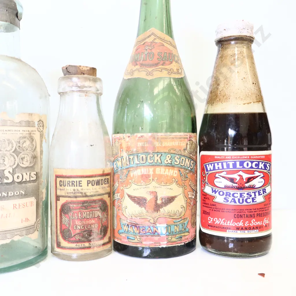 Assorted Vintage Bottles & Sauce Bottles Collection Image 1++