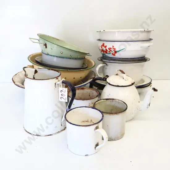 Vintage Enamel Kitchenware Collection