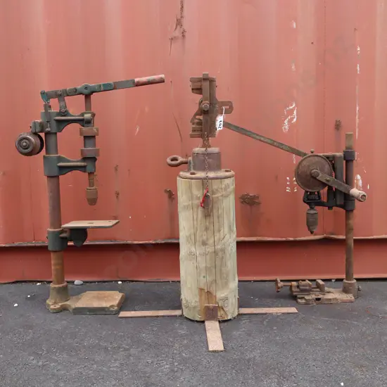 Vintage Drill Presses And A Shoe Repair Tool