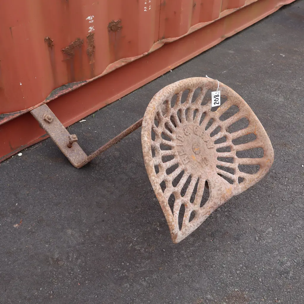 Cast Iron Tractor Seat - Reid And Grey Image 1++
