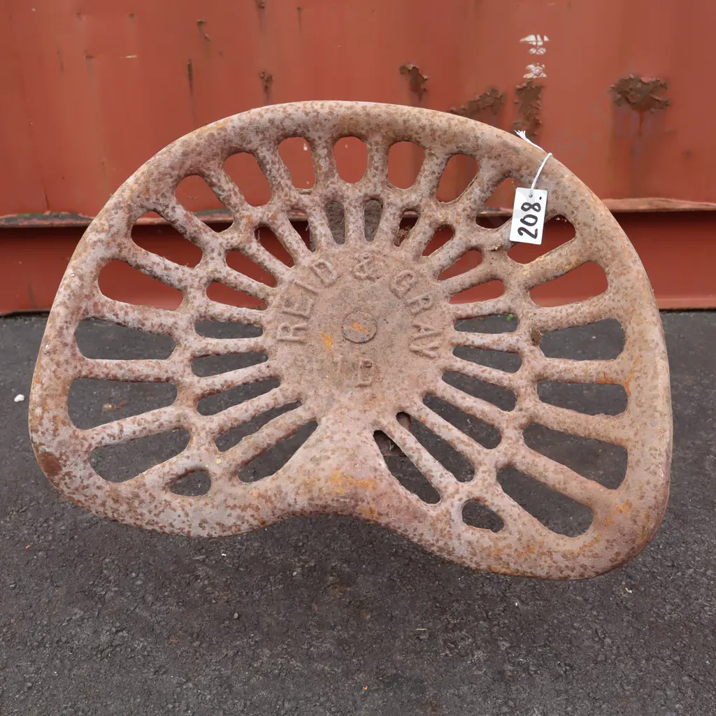 Cast Iron Tractor Seat - Reid And Grey Image 1++