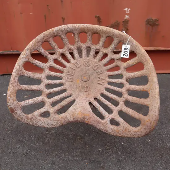 Cast Iron Tractor Seat - Reid And Grey