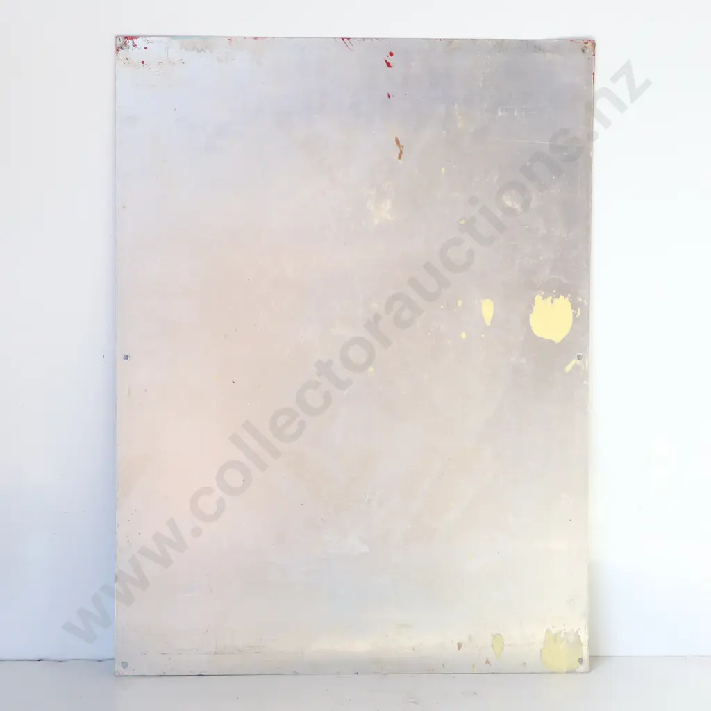 New Old Stock Frosty Jack Screen Printed Tin Sign Image 1++