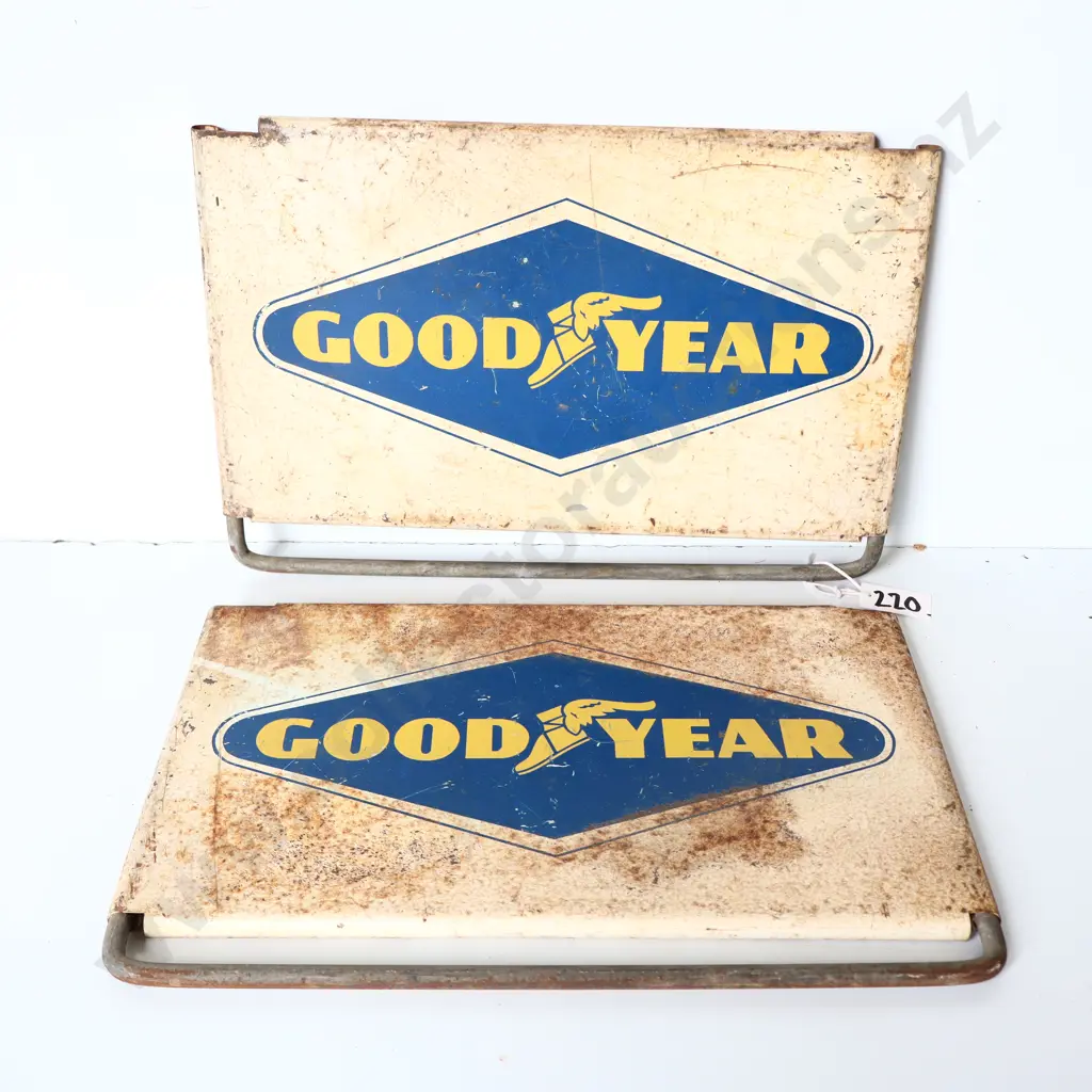 Pair of Goodyear Advertising Panels Image 1++