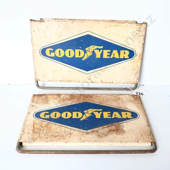 Pair of Goodyear Advertising Panels