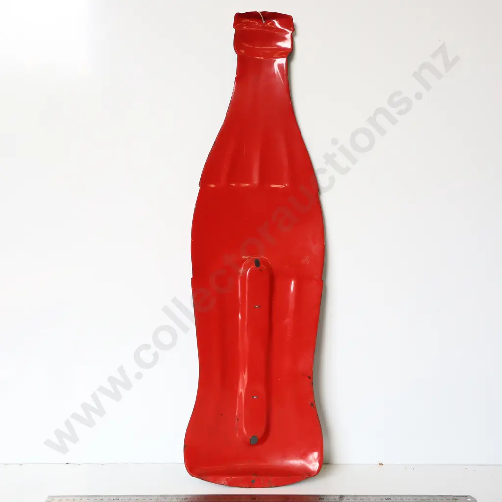Coca-Cola Bottle Thermometer Sign Image 1++