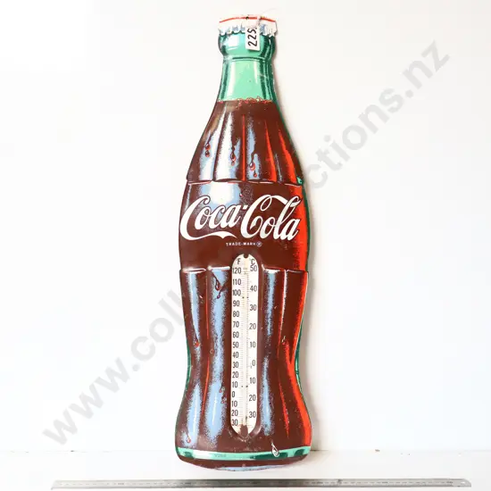 Coca-Cola Bottle Thermometer Sign