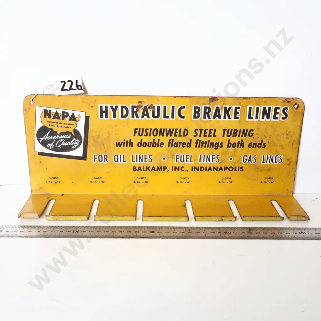 Napa Hydraulic Brake Lines Display Rack Image 1++