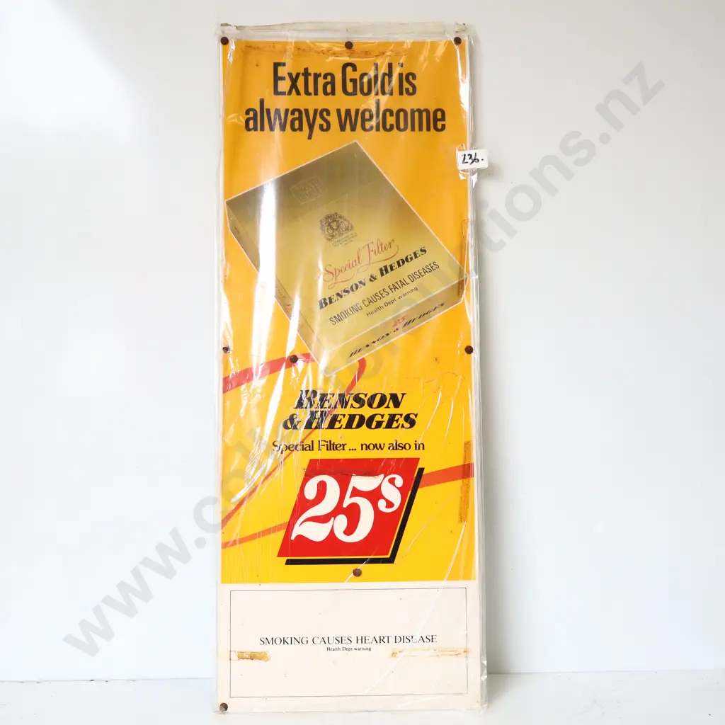 Benson & Hedges 25’s Sign Image 1++