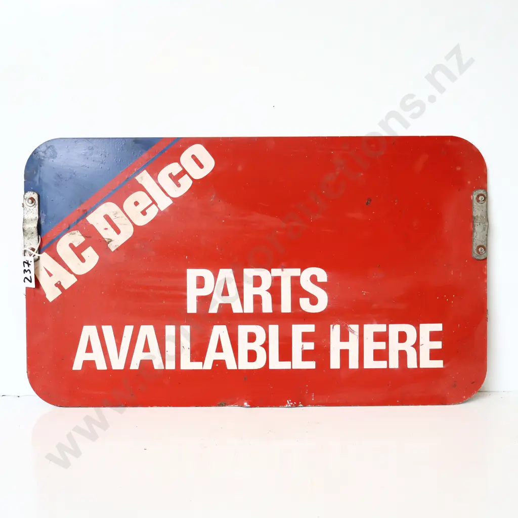 AC Delco Parts Double Sided Sign Image 1++