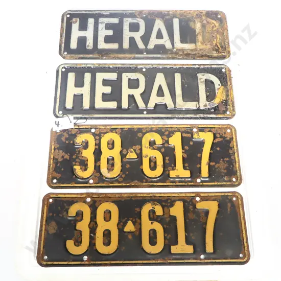 Herald and 1931 1932 Number Plates