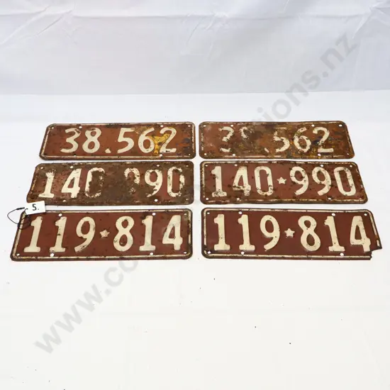 Collection of Vintage Number 1956 1961