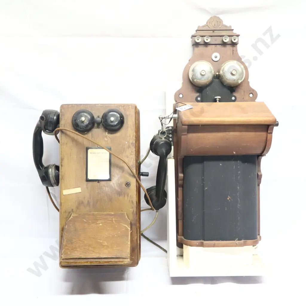 Pair of Vintage Wall Telephones Image 1++
