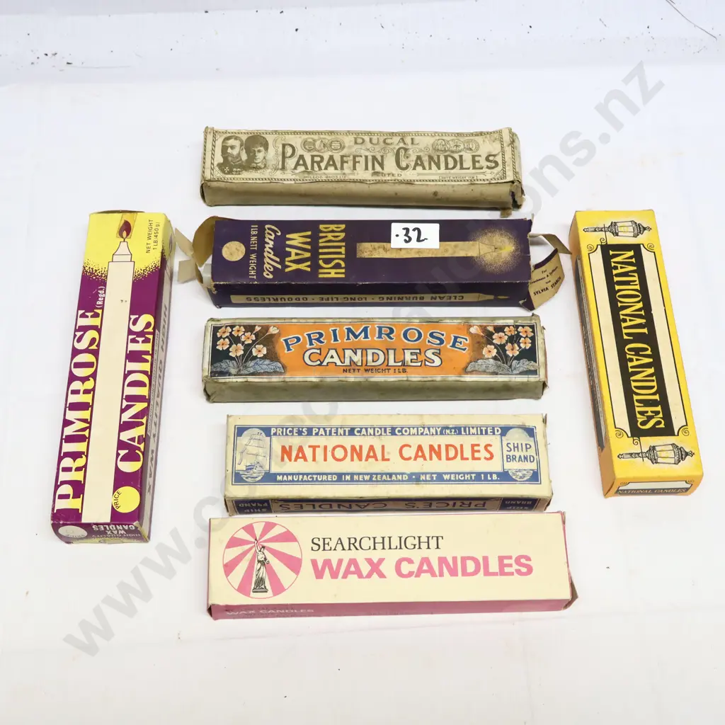 Collection of Vintage Candle Stick Boxes Image 1++