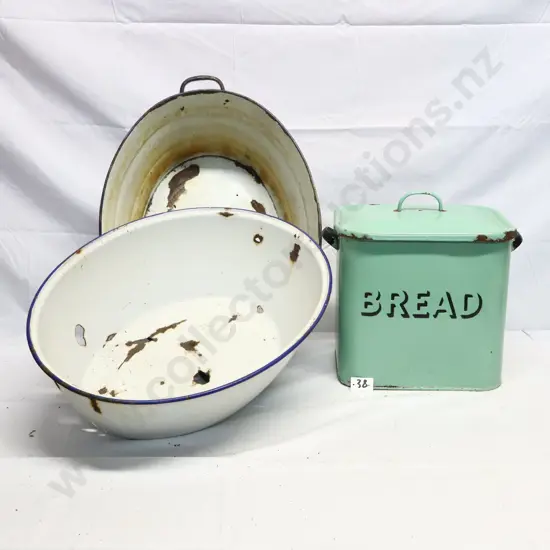 Collection of Enamel Kitchenware