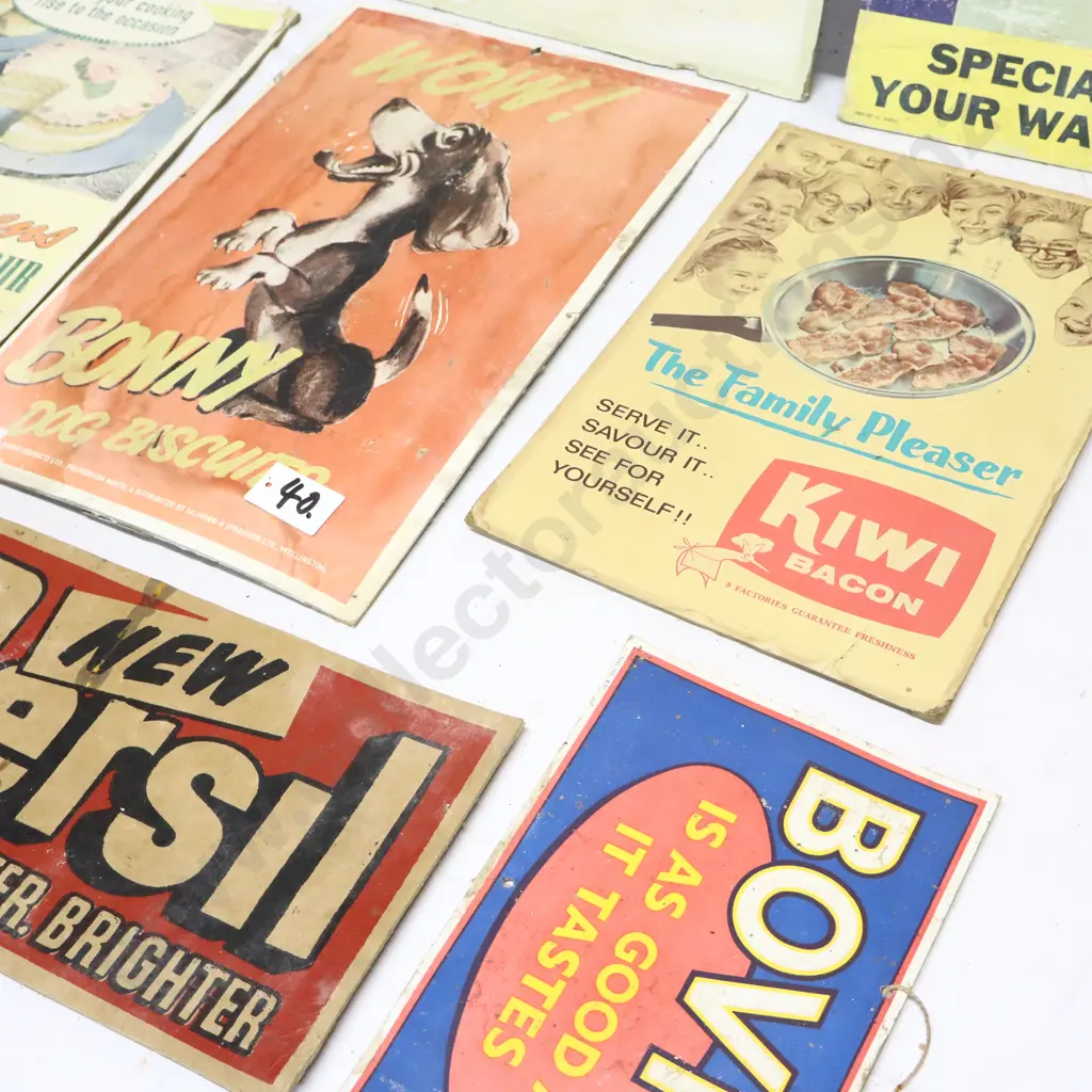Collection of Vintage Advertising Cards and Signs Image 1++