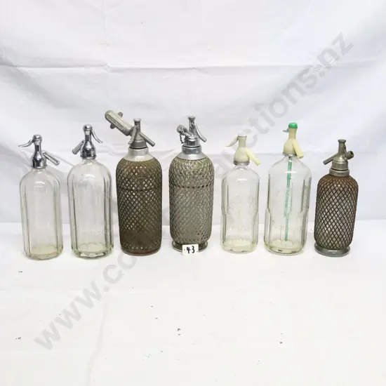 Collection of Vintage Soda Syphons