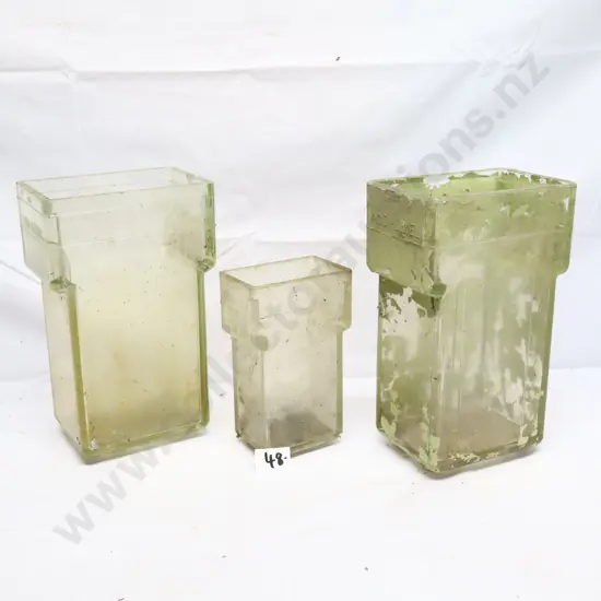Collection of Glass Battery Cases