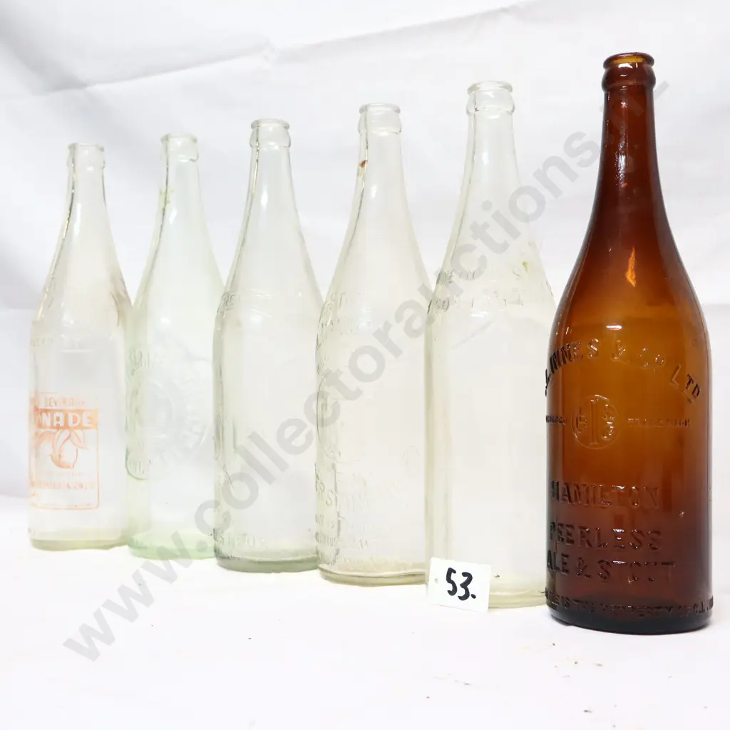 Collection of Vintage 26oz Crown Top Bottles Image 1++