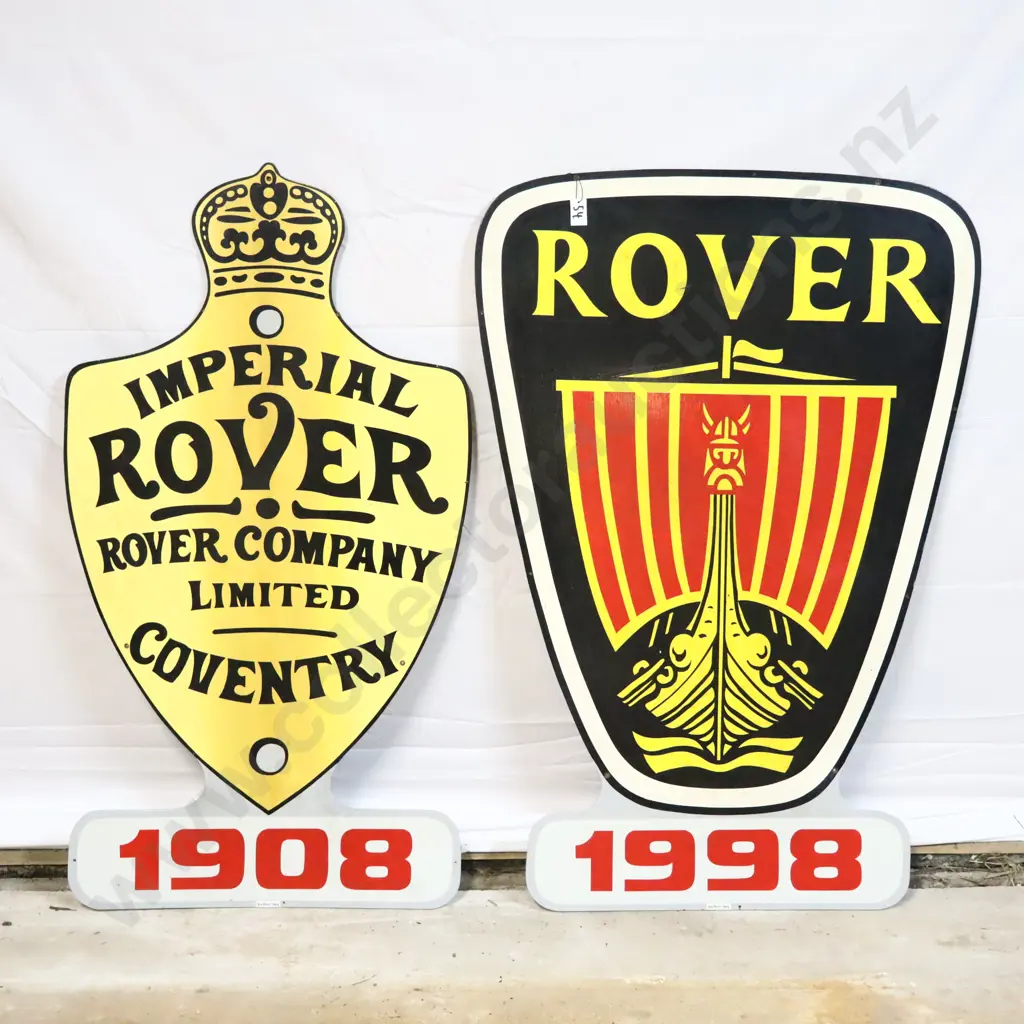 Pair of Rover Advertising Signs by Ray Bovey Image 1++