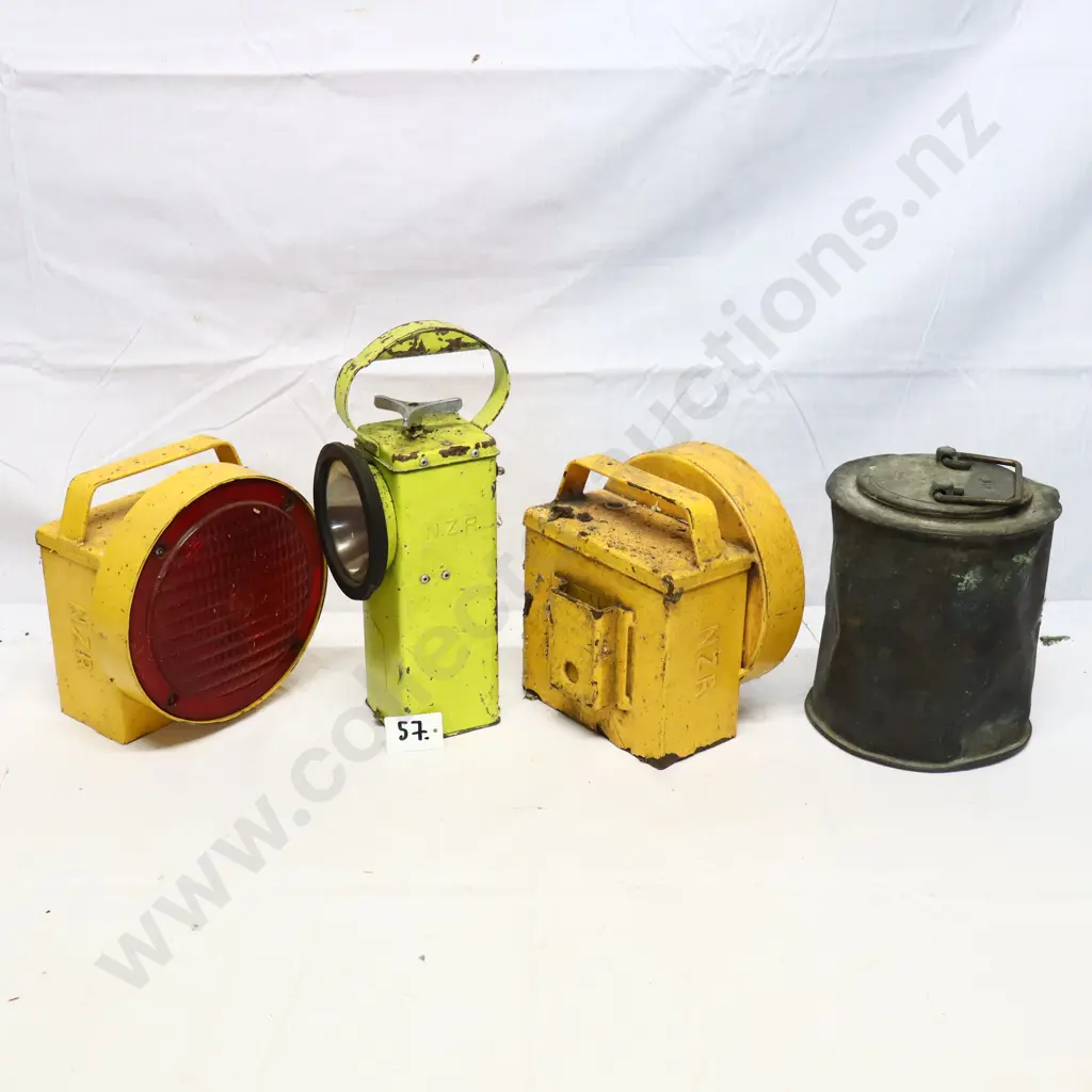 Collection of Railway Lamps and Signal Items Image 1++