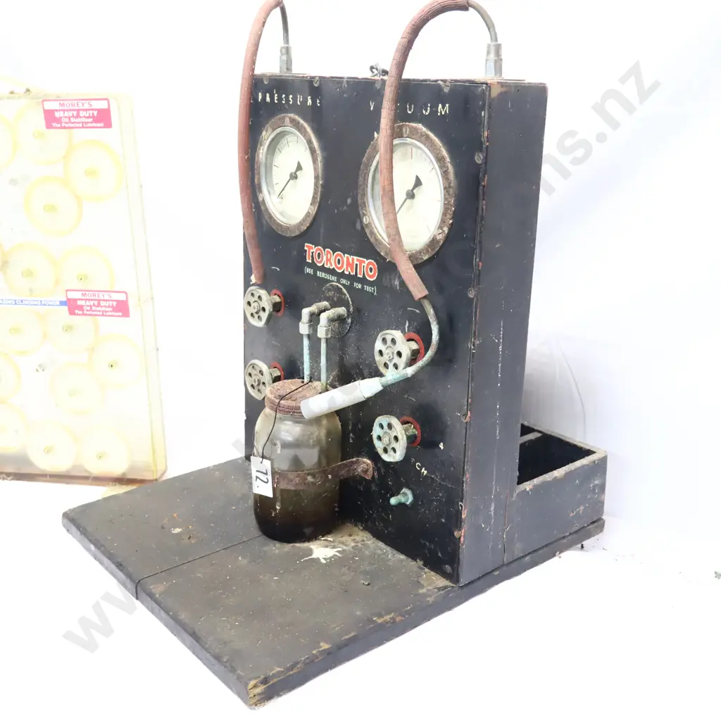 Toronto Vacuum Tester And Morey's Oil Viscosity Display. Image 1++