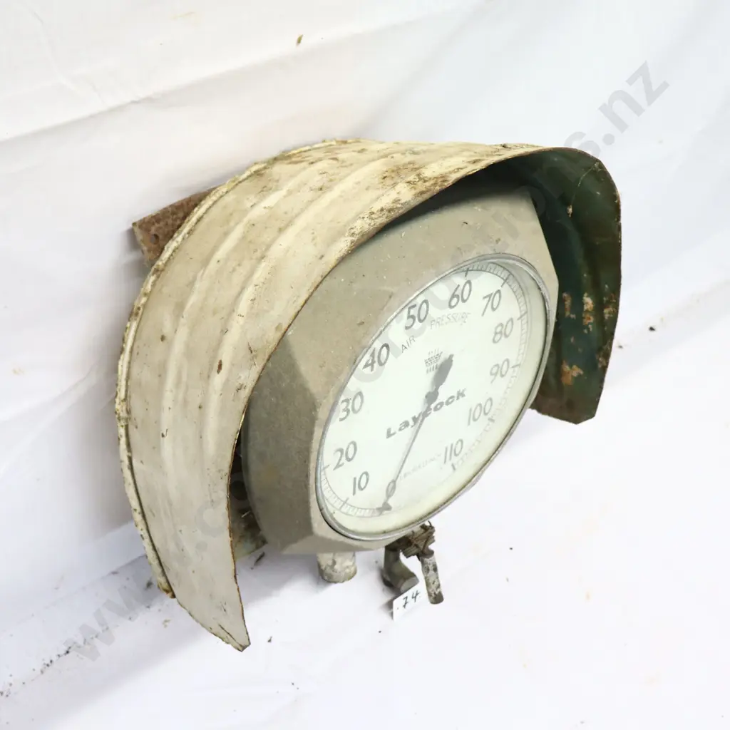 Vintage Laycock Air Pressure Gauge Image 1++