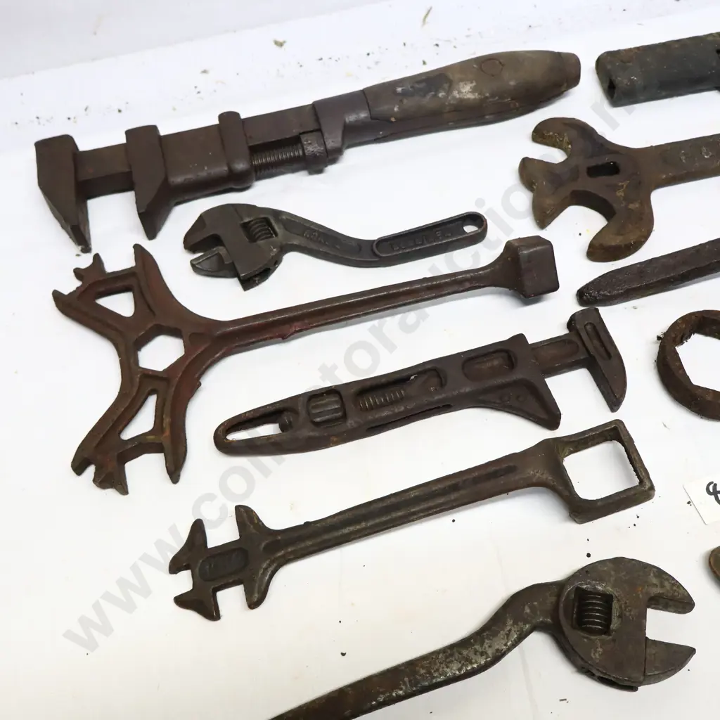 Collection of Vintage Spanners And Wrenches Image 1++