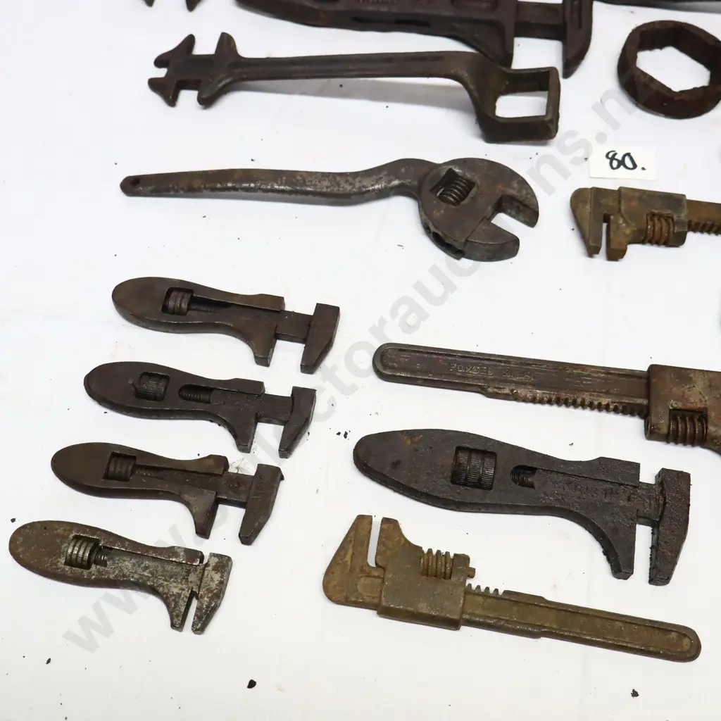 Collection of Vintage Spanners And Wrenches Image 1++