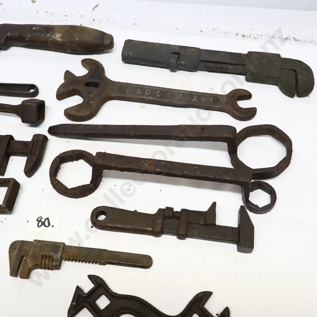 Collection of Vintage Spanners And Wrenches Image 1++