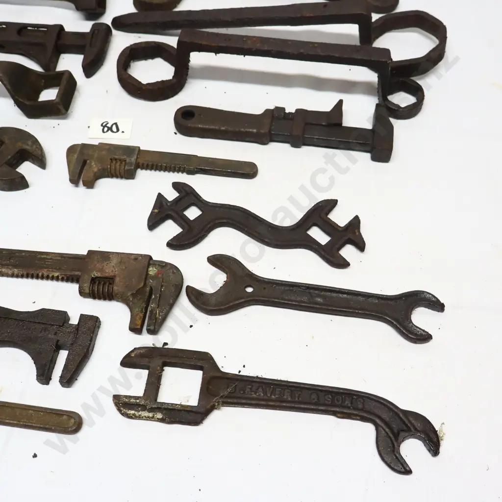 Collection of Vintage Spanners And Wrenches Image 1++