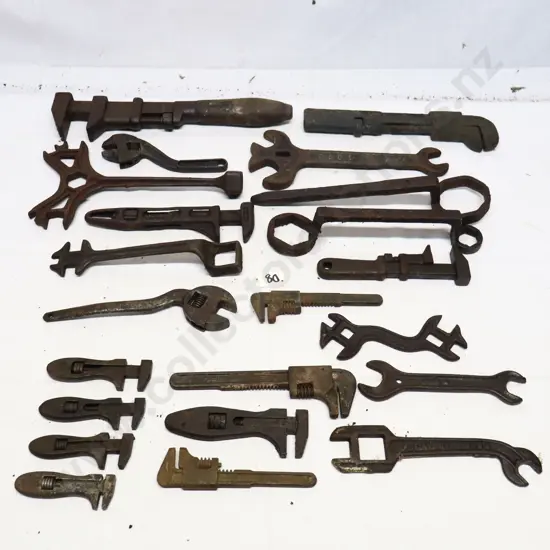 Collection of Vintage Spanners And Wrenches