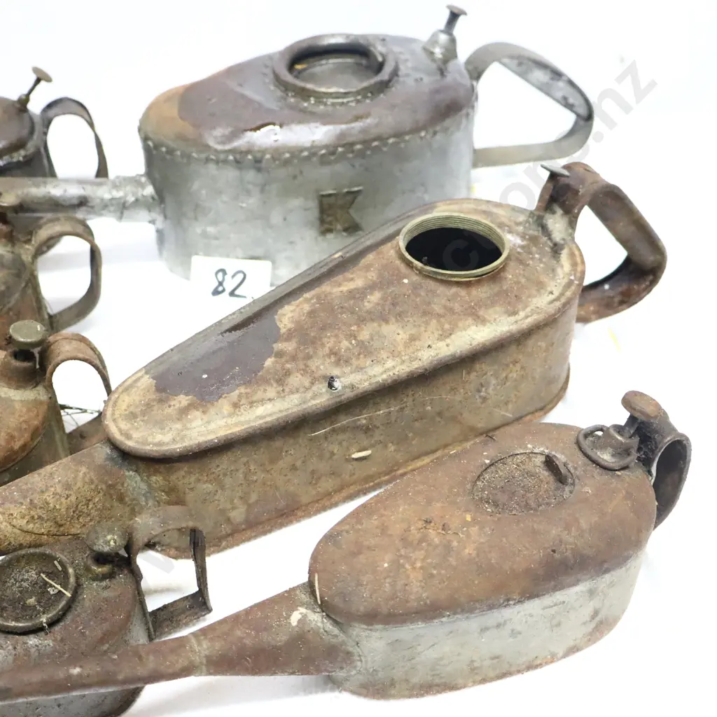 Collection of Vintage Oil Cans Image 1++