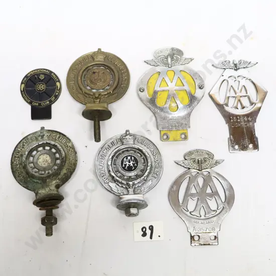 Collection of Automobile Association Badges