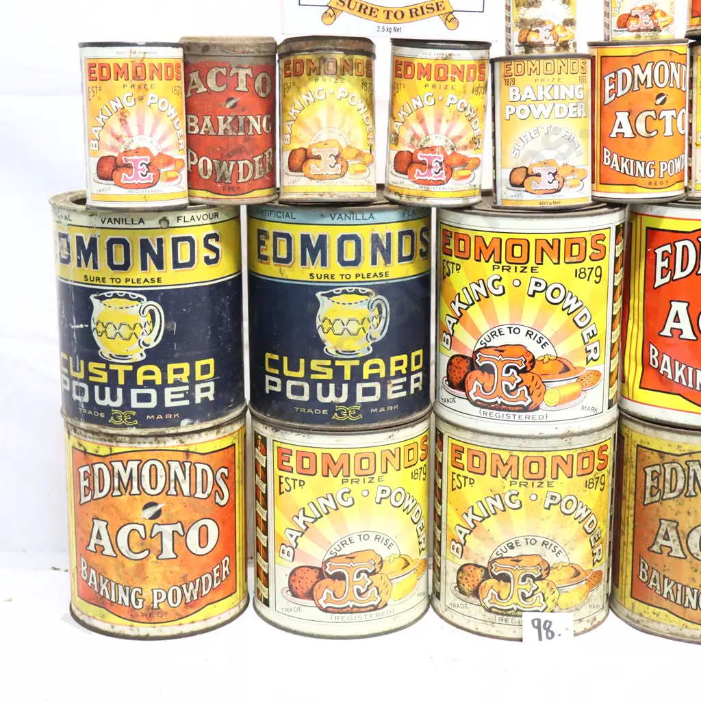 Edmonds Baking Powder Tin Collection Image 1++