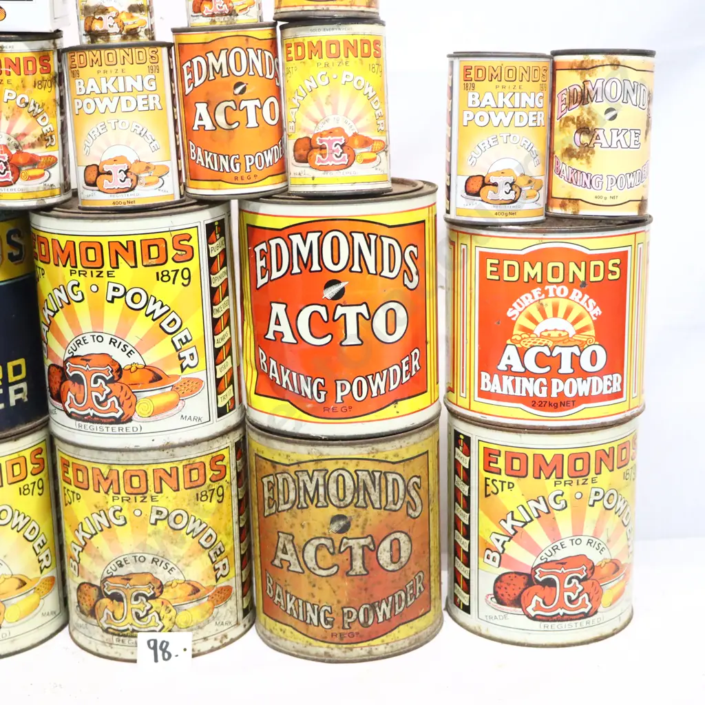 Edmonds Baking Powder Tin Collection Image 1++